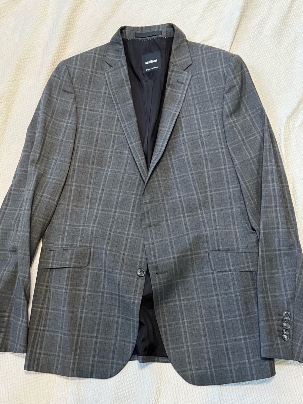 Strellson 40 long/ tall Men’s Gray Plaid Blazer